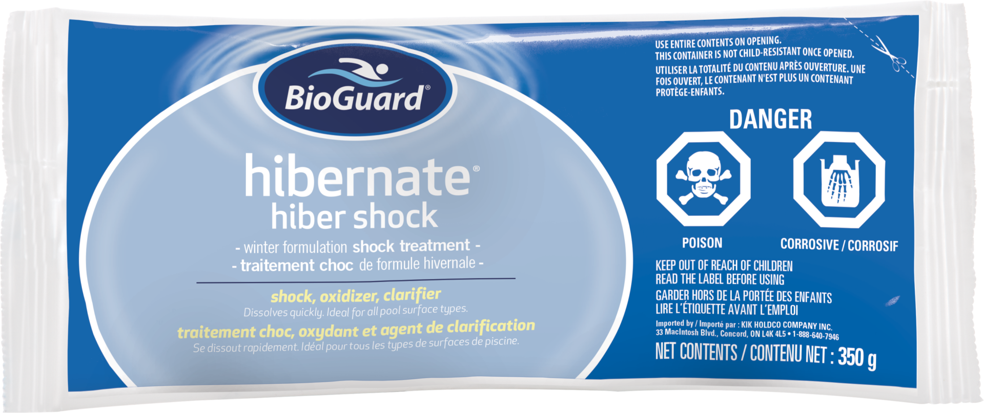 BioGuard Hibernate Shock 350g - HIBERNATE SHOCK 350g bag - up to 40,000L