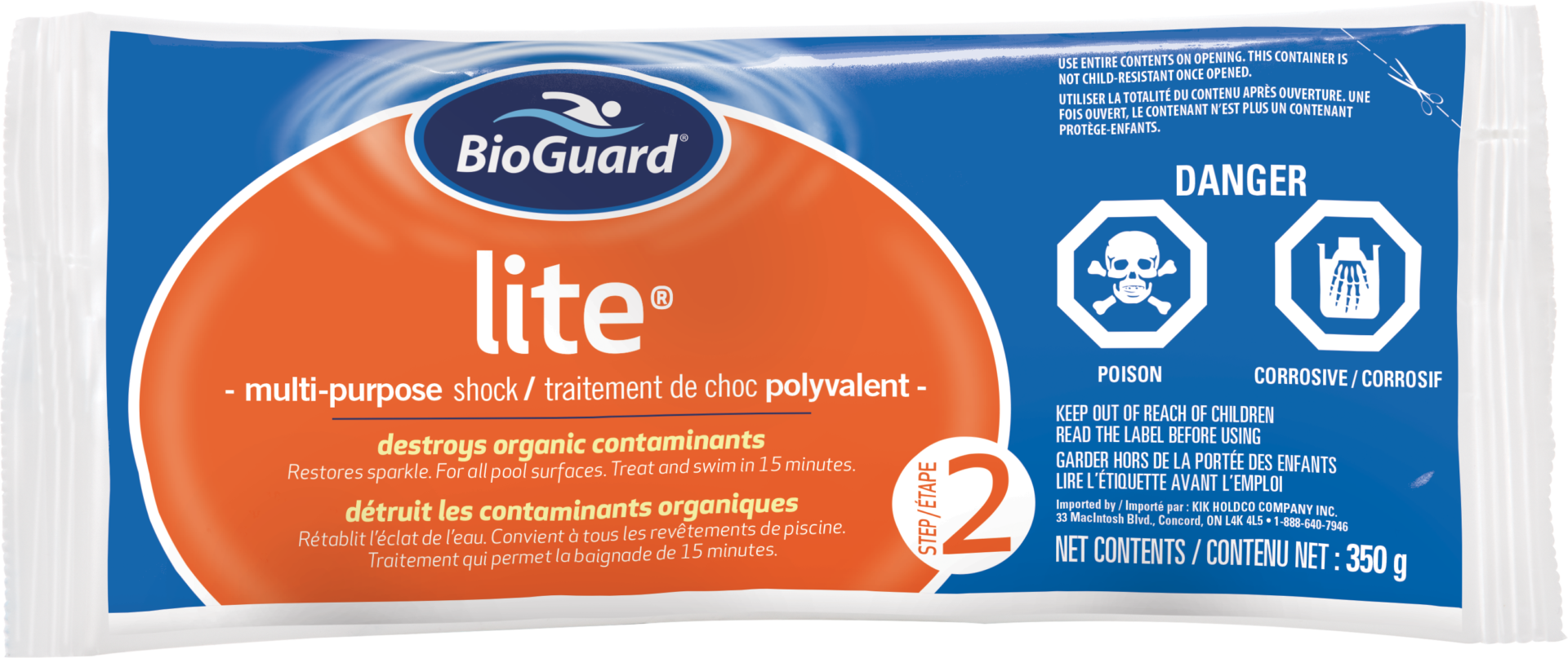 BioGuard Lite 350g - POOL LITE CASE (12X350g)