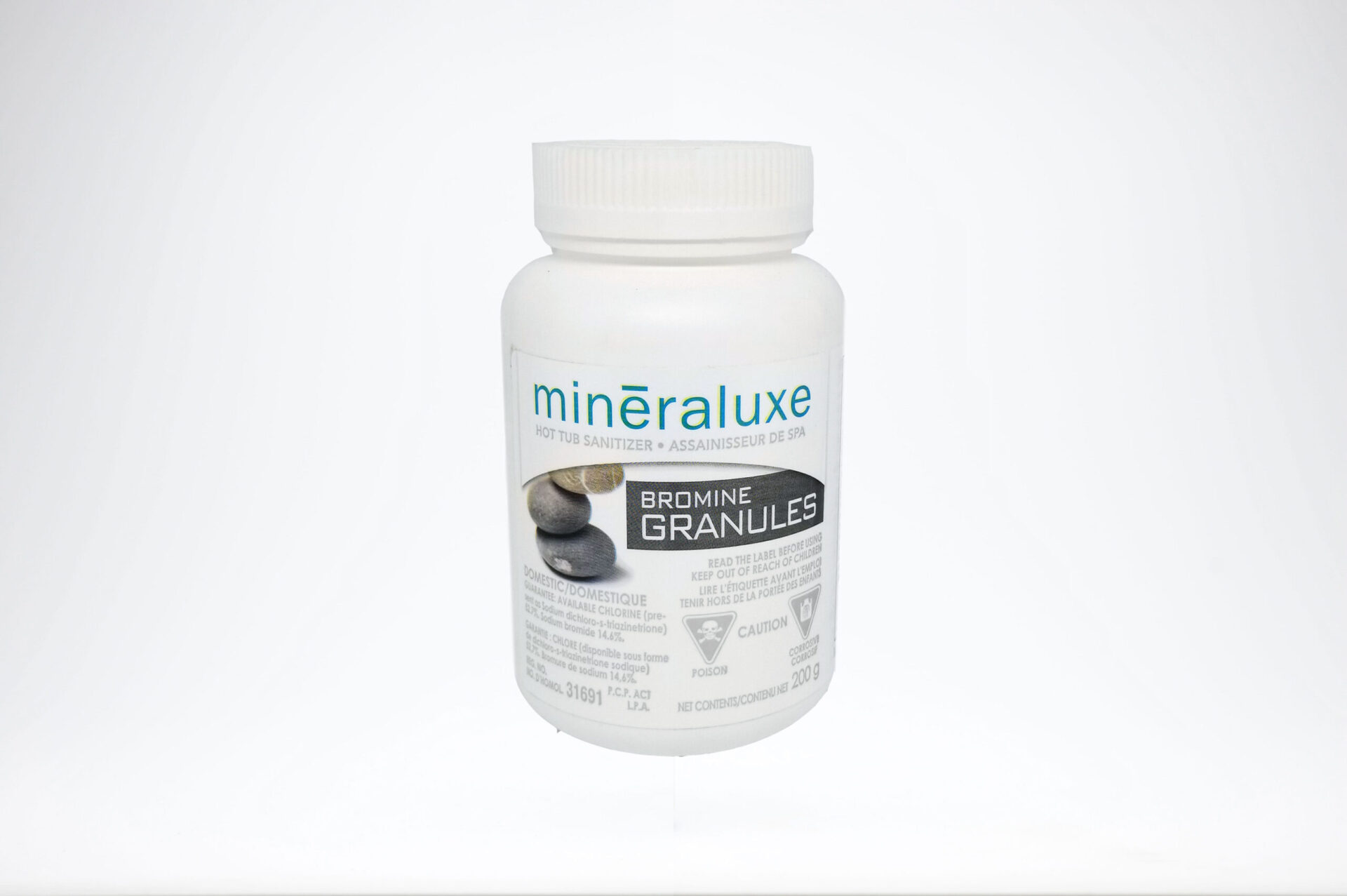 Mineraluxe Bromine Granules 200g 1 scaled - MINERALUXE BROMINE GRANULES - 200G