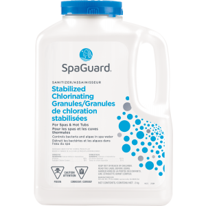 SpaGuard Stabilized Chlorinating Granuals 2kg 300x300 - SPAGUARD STABILIZED CHLORINATING GRANULES - 2kg