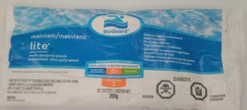 Pool Lite Shock Bag 500x222 - Bioguard Pool Lite Shock Bags- 350g